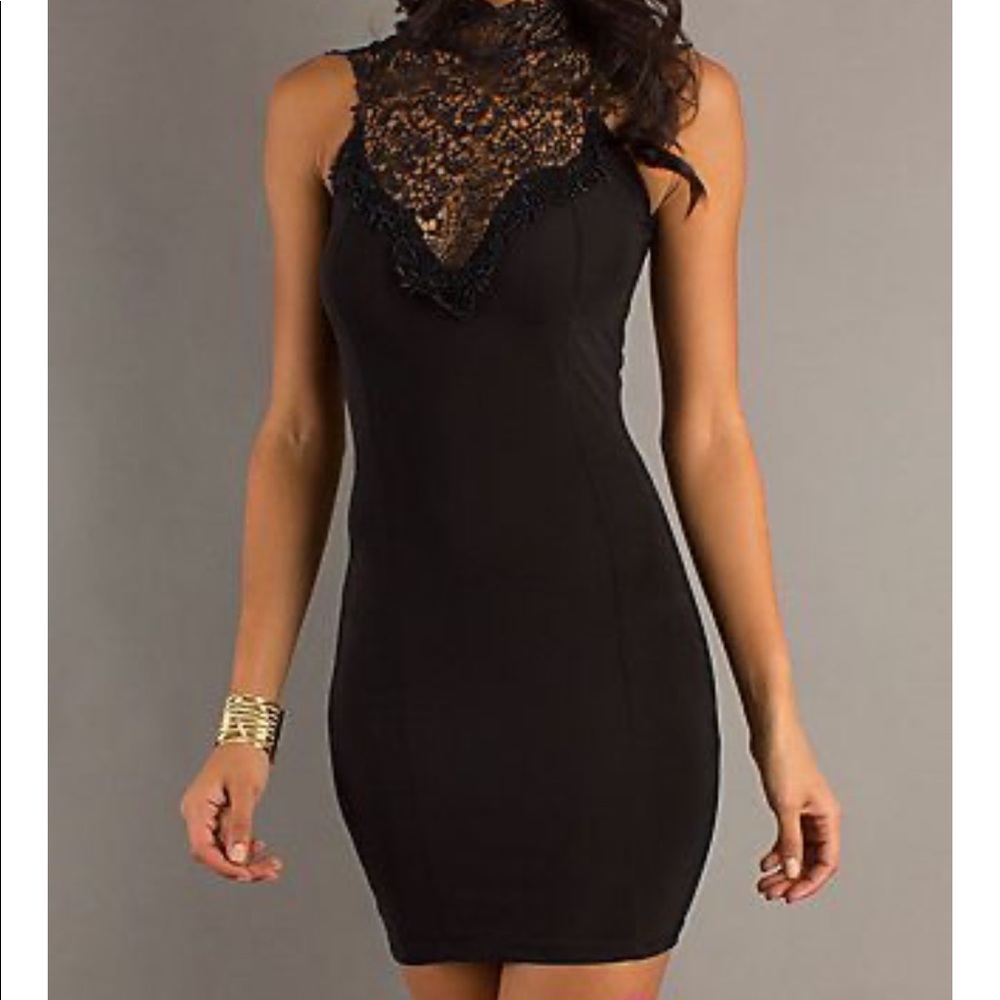 Black bodycon formal dress